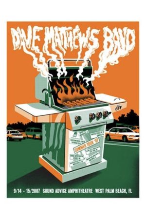 Dave Matthews Band: Sound Advice Amphitheatre – West Palm Beach, FL – 9/14/07 (2007) poster